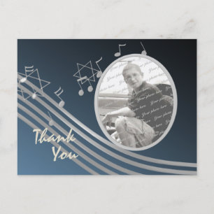 Silver Blue Music in the Air Photo ポストカード