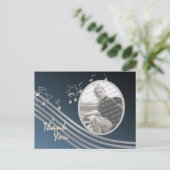 Silver Blue Music in the Air Photo ポストカード (スタンド正面)