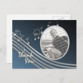 Silver Blue Music in the Air Photo ポストカード (正面/裏面)