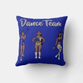 Silver Blue Twist Dancer #1 クッション (裏面)