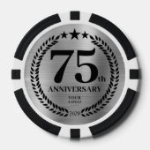 Silver Business 75th Anniversary ポーカーチップ (正面)