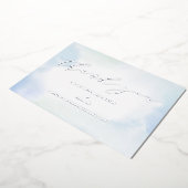 Silver Business Logo Thank you Package Insert 箔招待状 (回転した状態)