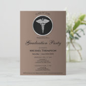 Silver Caduceus Medical Graduation | Photo 招待状 (スタンド正面)