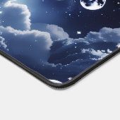 Silver Celestial Moon for Modern Astrology Decor デスクマット (コーナー)