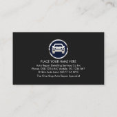 Silver Chain-Wheel Sprocket Spanner Auto Repairs 名刺 (裏面)