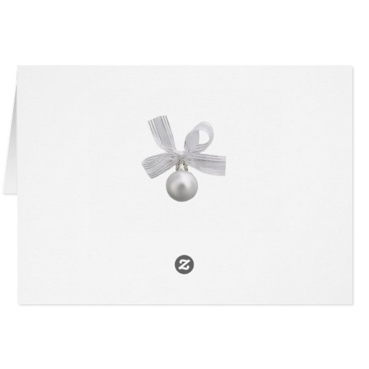 Silver Christmas Photo 結婚's Thank You (裏面横)