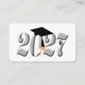 Silver Class of 2027 Graduation エンクロージャーカード (正面)