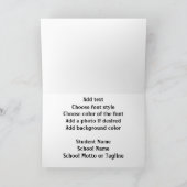 Silver Class of 2027 Graduation カード (内部)