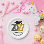 Silver Class of 2027 Graduation ペーパープレート (パーティー)