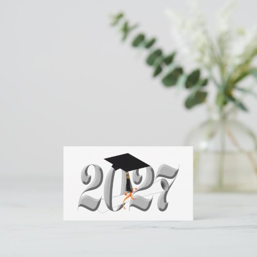 Silver Class of 2027 Graduation 名刺 (スタンド正面)