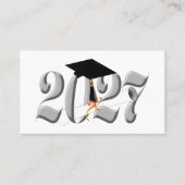 Silver Class of 2027 Graduation 名刺 (正面)
