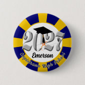 Silver Class of 2027 Graduation 缶バッジ (正面)