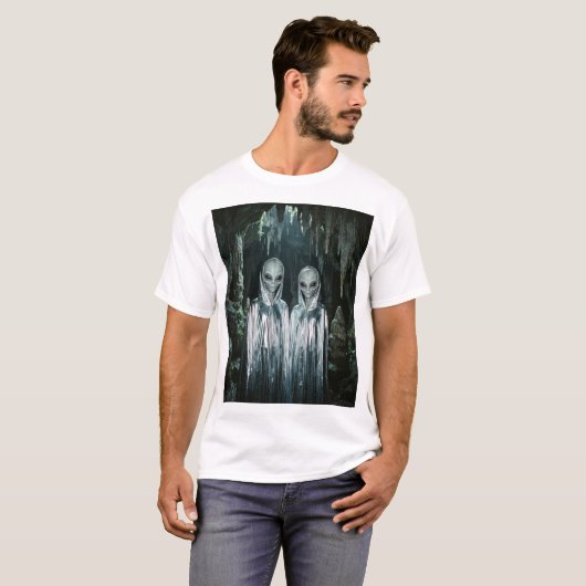Silver Cloak Visitors – Cave of Contact Tシャツ (正面フル)