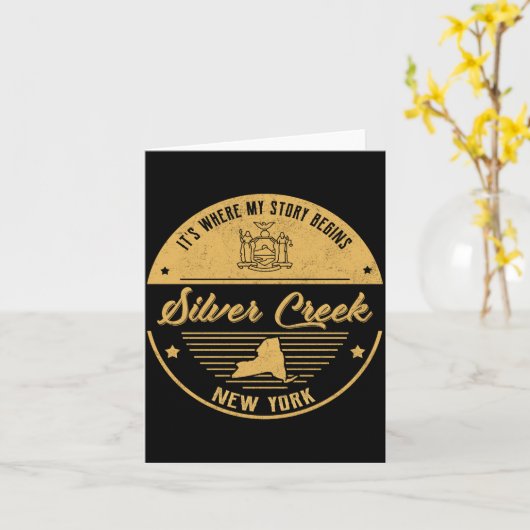 Silver Creek New York Its Where My Story Begins  カード (黄色い花)