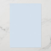 silver crest baby boy Baptism 箔招待状 (裏面)