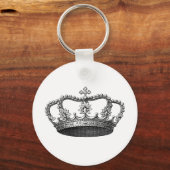 Silver Crown Gift Item You Personalize キーホルダー (正面)