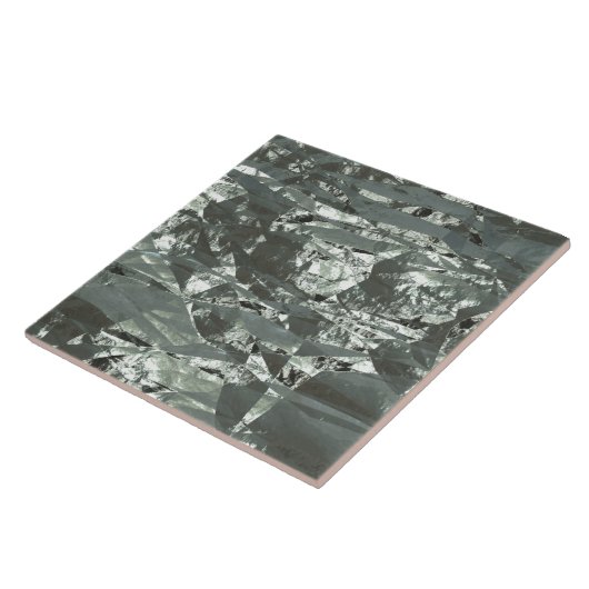 Silver Crumpled Foil タイル (側面)