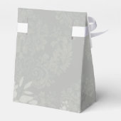 Silver Damask Wedding Favor Boxes フェイバーボックス (裏面サイド)