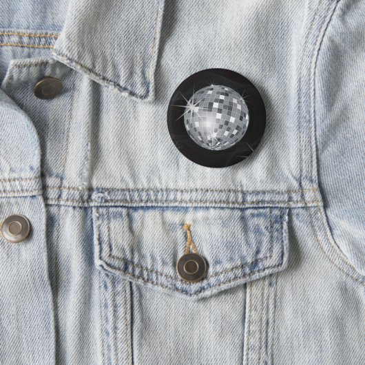 silver disco ball 缶バッジ (インサイチュ)