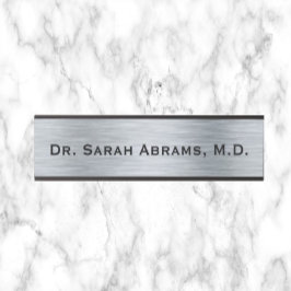 Silver Doctor Doctor's Door Sign Name Plate サインプレート