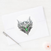 Silver Dragon Emblem ラウンドシール (封筒)