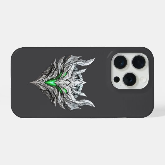 Silver Dragon Emblem iPhoneケース (裏面横)
