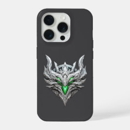 Silver Dragon Emblem iPhone 15 Proケース
