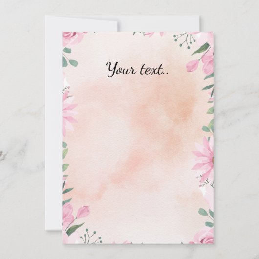 Silver Easter Egg with photo 招待状 (裏面)