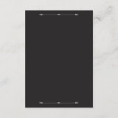 Silver Elegance Collection Wedding Details Card エンクロージャーカード (裏面)