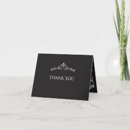 Silver Elegance Collection Wedding Folded  サンキューカード