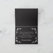 Silver Elegance Collection Wedding Folded  サンキューカード (内部)