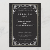 Silver Elegance Collection Wedding Invitation 招待状 (正面)