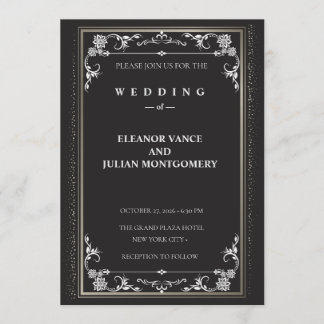 Silver Elegance Collection Wedding Invitation 招待状