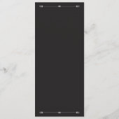 Silver Elegance Collection Wedding Menu Card メニュー (裏面)