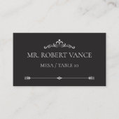 Silver Elegance Collection Wedding Place Card プレイスカード (正面)