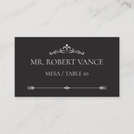 Silver Elegance Collection Wedding Place Card プレイスカード