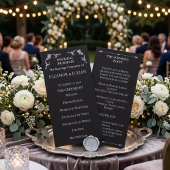 Silver Elegance Collection Wedding Program Rack プログラム