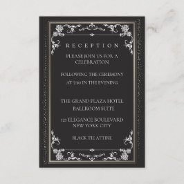 Silver Elegance Collection Wedding Reception Card エンクロージャーカード