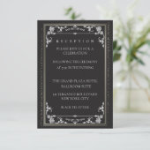 Silver Elegance Collection Wedding Reception Card エンクロージャーカード (スタンド正面)
