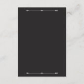 Silver Elegance Collection Wedding Reception Card エンクロージャーカード (裏面)