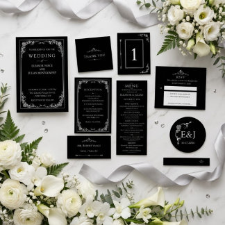 Silver Elegance Collection Wedding Save the Date セーブザデート