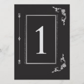 Silver Elegance Collection Wedding Table Number 招待状 (正面)
