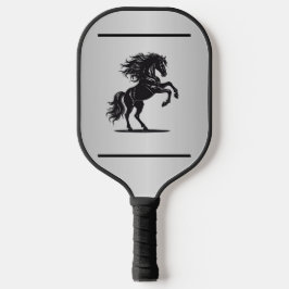 Silver-Embellished Equestrian Pickleball Paddle ピックルボールラケット