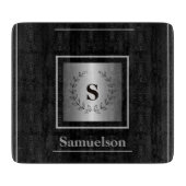 Silver-Embellished Personalized Cutting Board カッティングボード (正面)