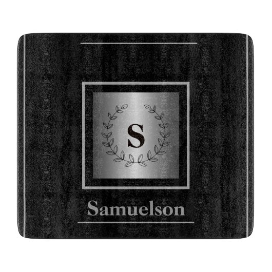  Silver-Embellished Personalized Cutting Board カッティングボード (正面)