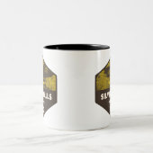 Silver Falls State Park Oregon ツートーンマグカップ (中央)