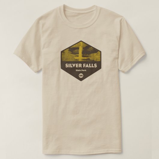 Silver Falls State Park Oregon Tシャツ (デザイン正面)