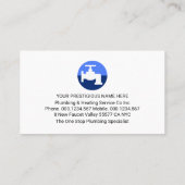 Silver Faucet Dripping Water Droplets 名刺 (裏面)