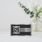 Silver Faucet On Pipe Wrench Frame 名刺 (スタンド正面)