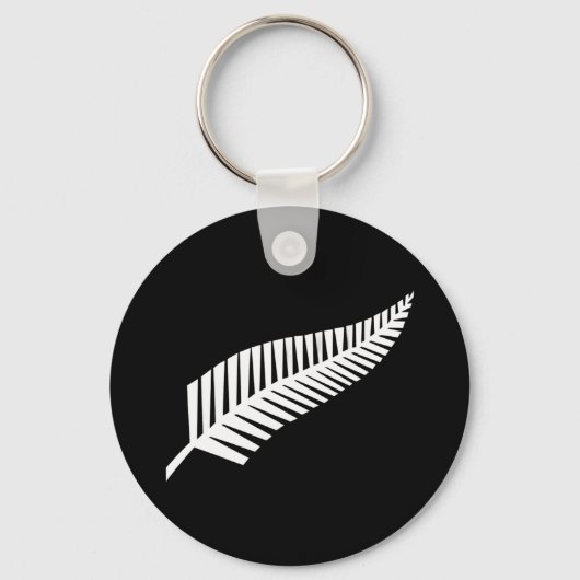 Silver fern flag (NZ) キーホルダー (正面)